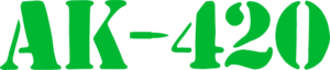 sticker ak420 verde